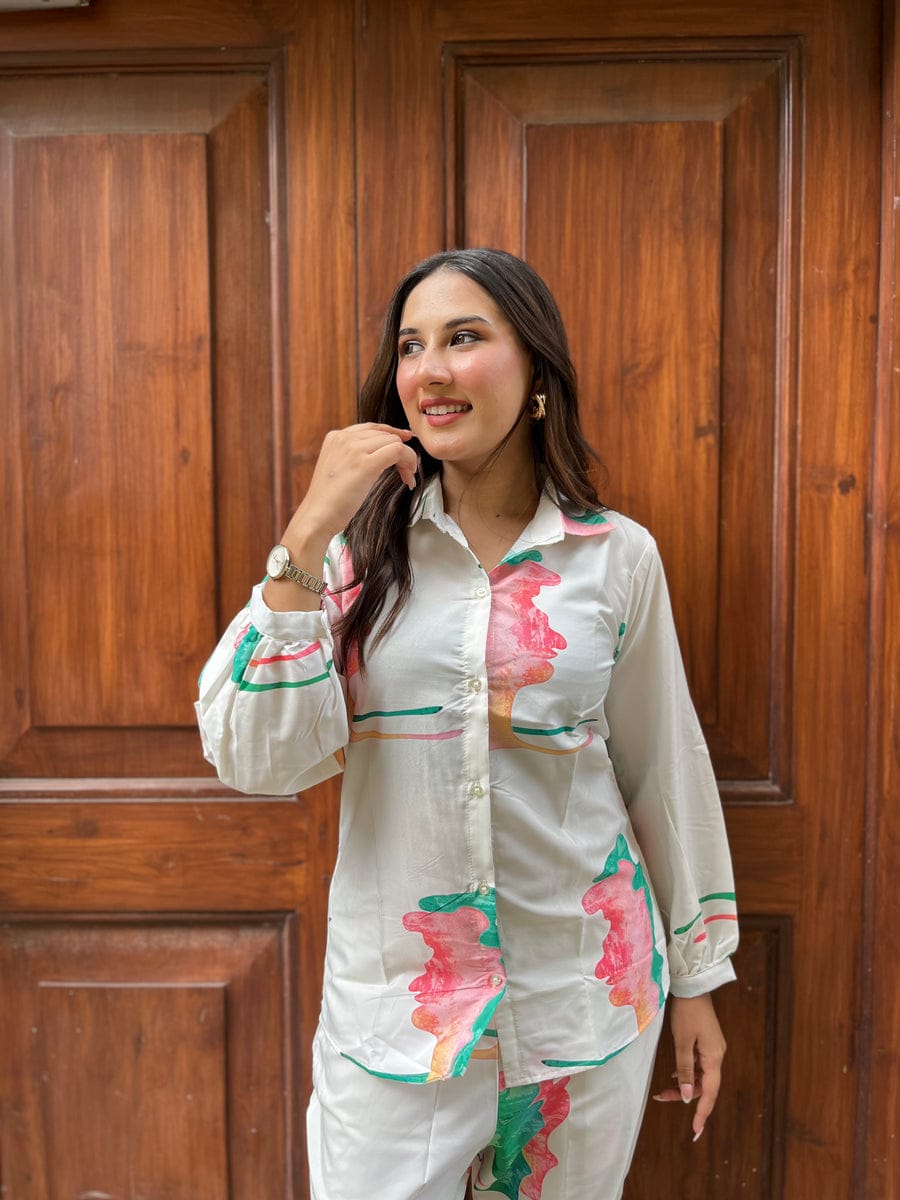 New Muslin Pure Cotton Co-ord Set 
